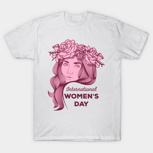 Women's Day Cute 8TH March T-Shirt by FabulousDesigns